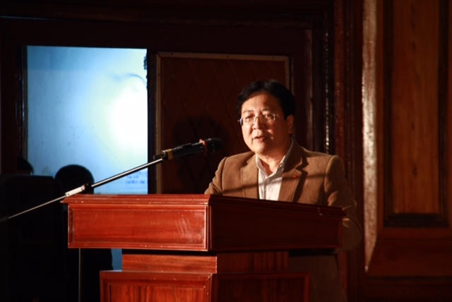 NSND Vương Duy Biên - Thứ trưởng Bộ Văn hóa, Thể thao và Du lịch phát biểu.