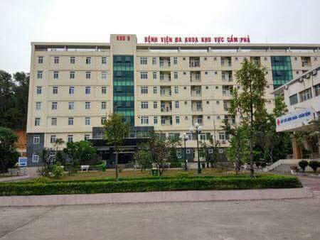 Bệnh viện đa khoa khu vực Cẩm Phả nơi xảy ra sự việc.