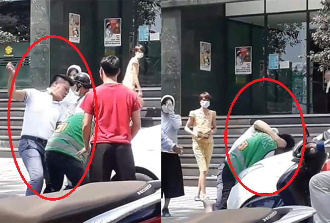 Hình ảnh người đàn ông hành hung