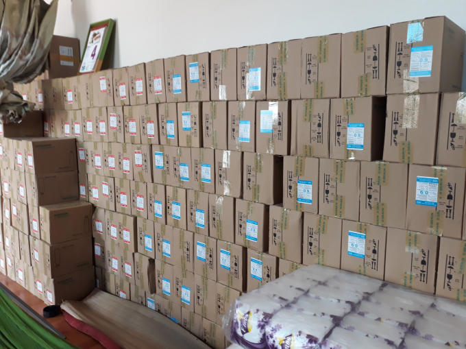 Kho thuốc lưu giữ nhà "bác sỹ" Thành bị lực lượng chức năng bắt quả tang.