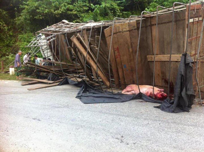 Những vụ tai nạn kiểu này không hiếm gặp ở Cao Bằng.