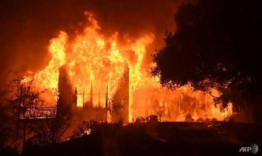 Cháy rừng bùng phát dữ dội tại California. (Ảnh: AFP)
