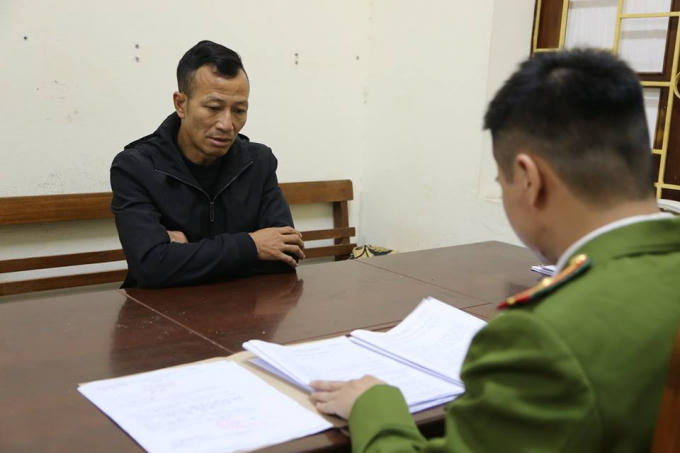 Đối tượng tại cơ quan điều tra.