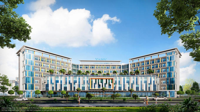 Vinmec Grand Park được thiết kế bao gồm diện tích sân vườn xanh mát tại khu vực tầng 1 &amp;amp; tầng 4 (hình ảnh minh hoạ)