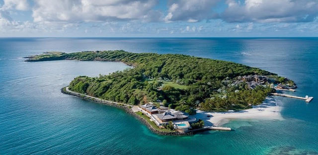 Đảo Calivigny, nơi bà Melinda được cho đã thuê để tránh sự chú ý của truyền thông sau thông báo ly hôn (Ảnh: Calivigny-island.com).