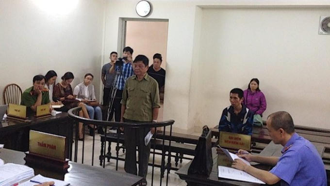 Bị cáo Thành tại phiên tòa phúc thẩm.