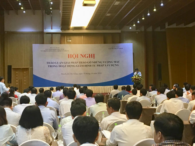 Hội thảo liên quan hoạt động giám định tư pháp xây dựng.