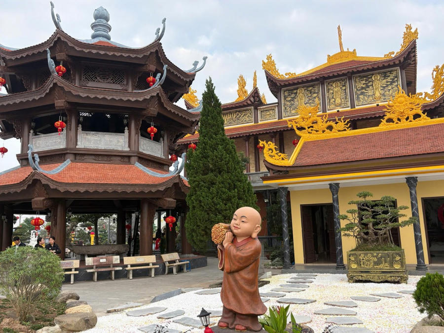 Một góc bình yên, thư thái của ngôi chùa cổ.