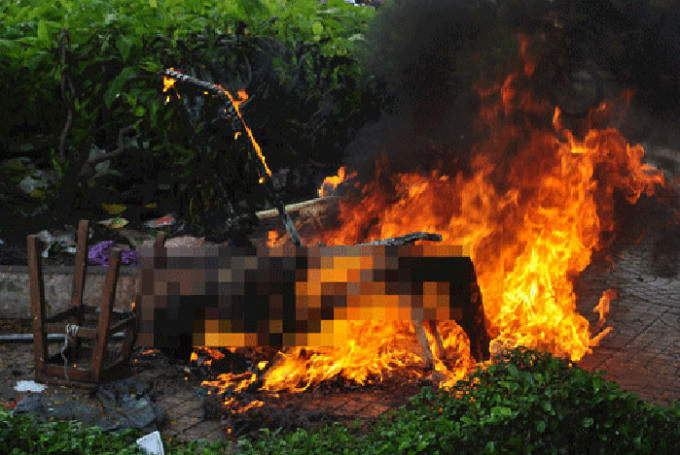 Chồng thiêu sống vợ (Ảnh:minh hoạ)