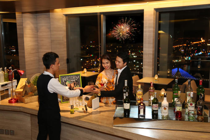 Dịp lễ pháo hoa vào tối 30/4, khách sạn Novotel Đà Nẵng có công suất phòng 96%.