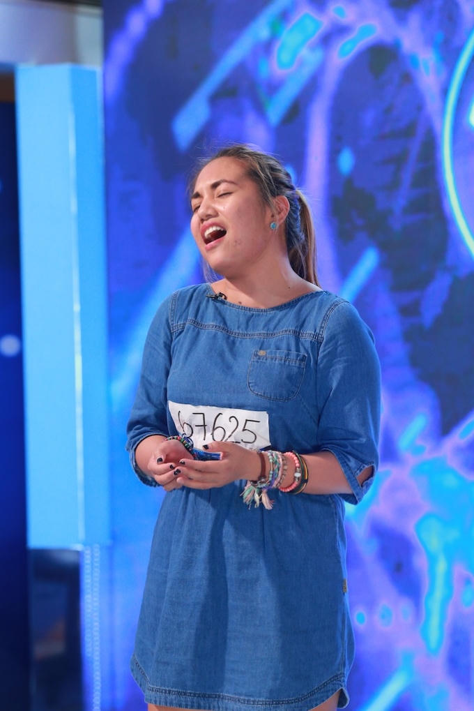 Janice A Buco tại vòng Thử giọng.