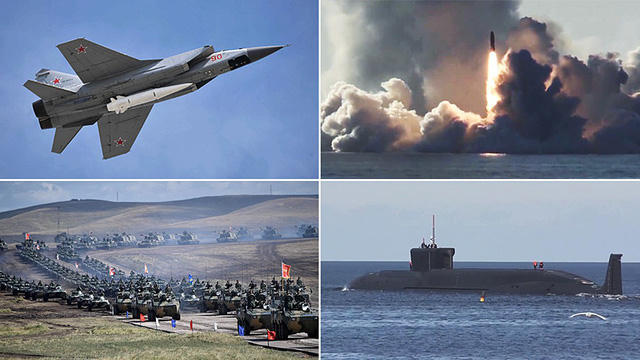 Các khí tài quân sự của Nga. (Ảnh: RT)