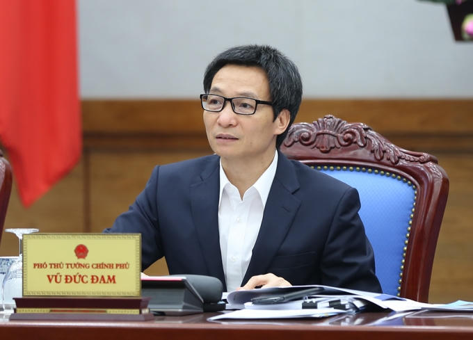 Ngày 8/12, Phó Thủ tướng Vũ Đức Đam chủ trì phiên họp Hội đồng quốc gia về Phát triển bền vững và Nâng cao năng lực cạnh tranh. Ảnh: VGP/Đình Nam
