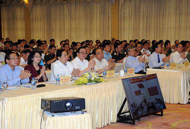 Các đại biểu dự hội nghị tại hội trường Trung tâm Hội nghị quốc tế, số 11 Lê Hồng Phong (Hà Nội).