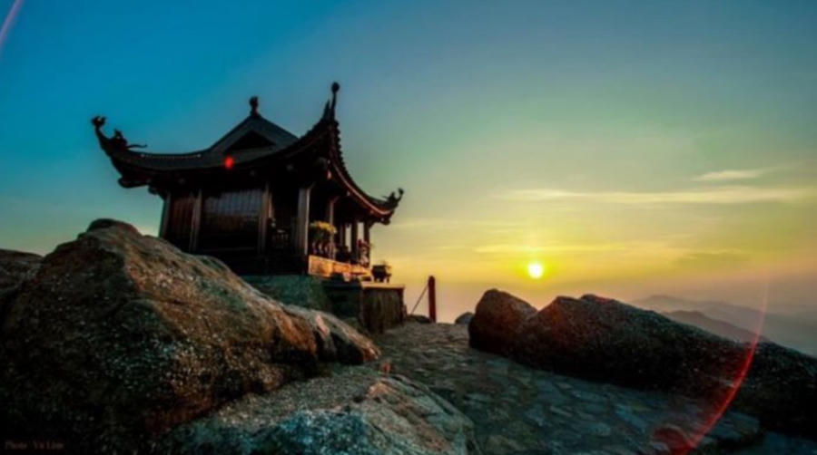 Chùa Đồng trên đỉnh Yên Tử. (Ảnh: Hồ sơ đề cử di sản thế giới.)