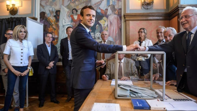  Tổng thống Pháp Emmanuel Macron.