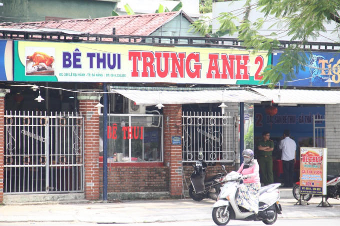 Khu vực quán Trung Anh 2 - nơi xảy ra vụ việc. Ảnh: H. G.