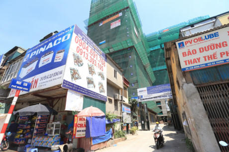Dự án chung cư nhà ở thấp tầng ở phố Minh Khai - Vinahud 536A Minh Khai thuộc phường Vĩnh Tuy, quận Hai Bà Trưng.