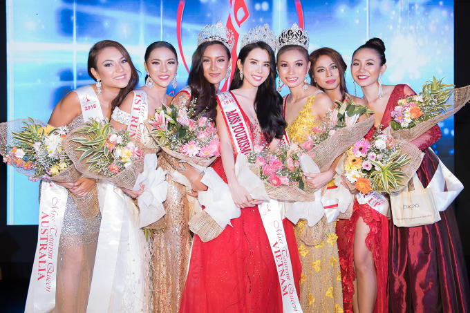 Danh hiệu Miss Tourism Global Queen 2018 trao cho Hoa hậu Myanmar, Miss Tourism Grand Queen trao cho Hoa hậu Thái Lan.