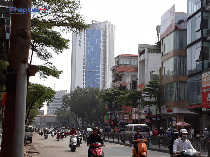 Dự án nhìn từ đường Tây Sơn.
