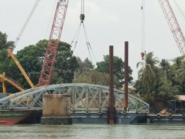 Ngày 29/6 sẽ thử tàu trước khi thông đường sắt Bắc - Nam qua cầu Ghềnh.