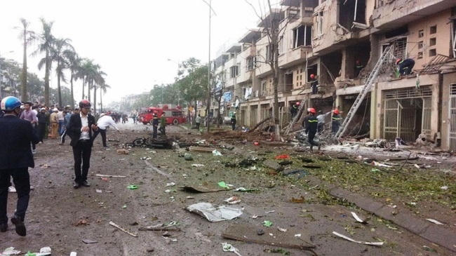 Thống kê ghi nhận có 5 công trình nhà ở liên quan trực tiếp; 30 công trình khác bị ảnh hưởng nặng nề từ vụ nổ (Ảnh: Internet).