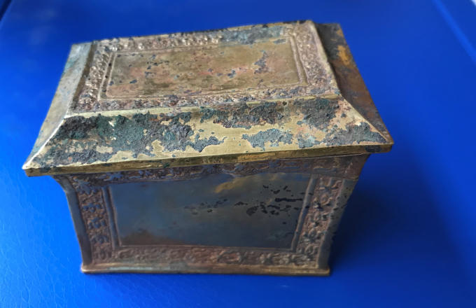 Hộp đựng xá lị Tháp Nhạn (Niên đại: Thế kỷ VII - VIII).