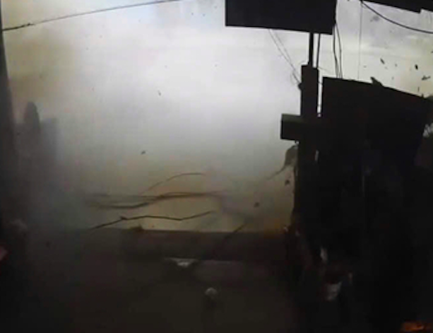 Hiện trường vụ nổ tại xã Tiền Hải khiến hai người thương vong.