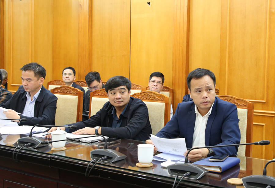 Các đại biểu dự cuộc họp.