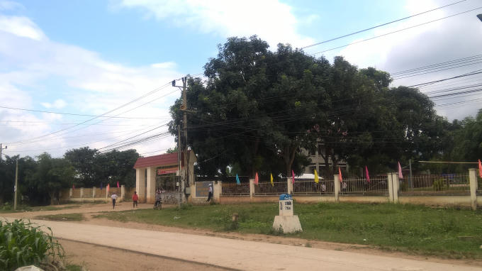 Trường THCS Cư Pui, Krông Bông nơi em Lò Thị Vân đang theo học.