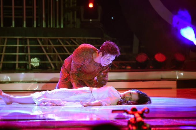 Giám khảo Mỹ Linh nhận xét tiết mục của Bạch Công Khanh: "Tôi thấy phần diễn của bạn tốt..."