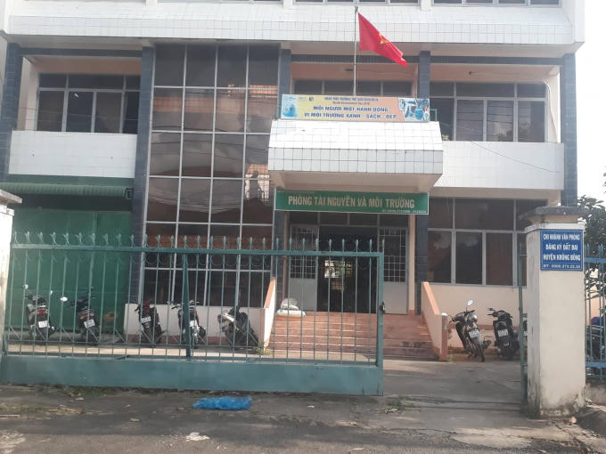 Phòng Tài nguyên và Môi trường huyện Krông Bông nơi quản lý khoáng sản và tài nguyên trên địa bàn huyện
