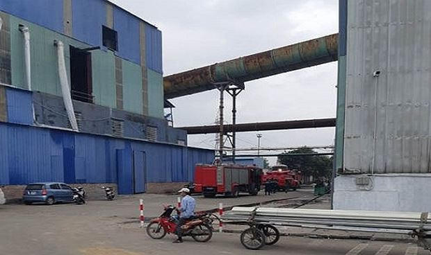 Nhà máy thép nơi xảy ra vụ nổ.