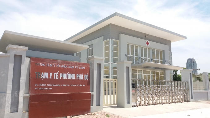 Toàn cảnh trạm y tế phường Phú Đô.