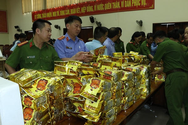 Chỉ trong một thời gian ngắn lực lượng chức năng đã thu giữ 640 kg ma túy đá, 100 bánh heroin