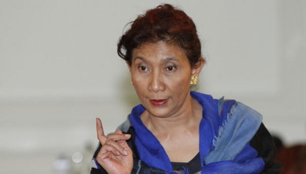 Bộ trưởng Ngư nghiệp Indonesia Susi Pudjiastuti (Ảnh: Tempo)