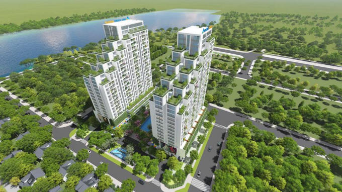 Phối cảnh dự án Lux Garden, do Đất Xanh đầu tư.