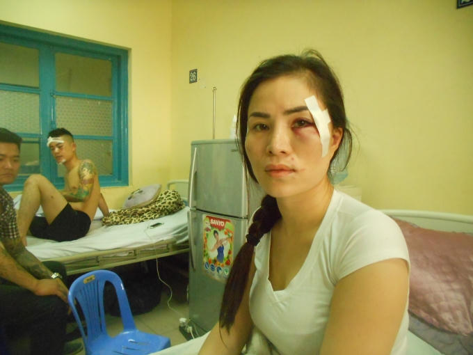 Hiện chị Hảo đang phải nhập viện trong tình trạng đa chấn thương.