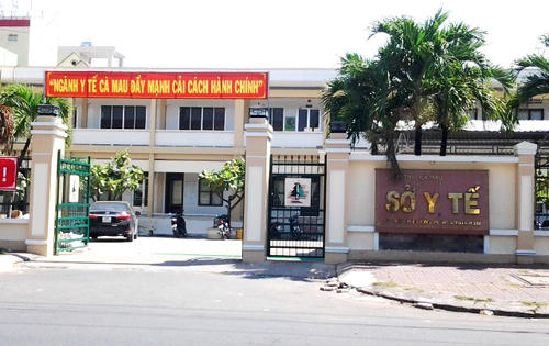 Sở Y tế Cà Mau - nơi xảy ra sự việc. Ảnh: Phúc Hưng.