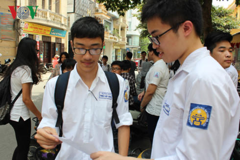 Thí sinh tham dự kỳ thi THPT Quốc gia năm 2016.