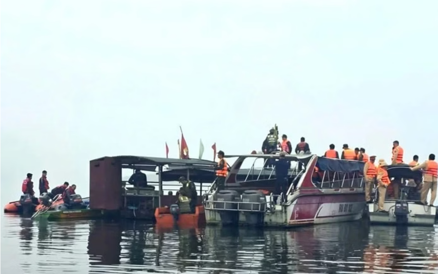 Khu vực nơi xảy ra vụ chìm tàu khiến 6 người tử vong.
