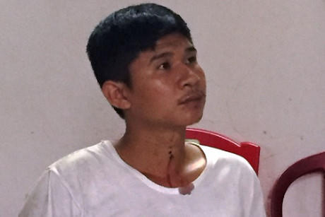Đối tượng Lê Công Sự tại cơ quan điều tra