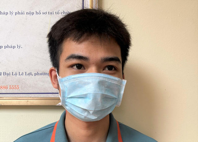 Đối tượng Việt tại cơ quan Công an.