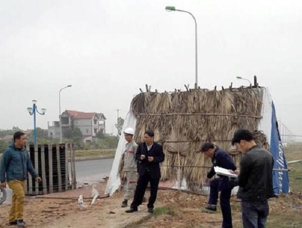 Hiện trường nơi xảy ra vụ việc.