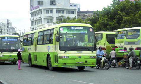TP.HCM tăng 1.350 chuyến xe buýt phục vụ lễ 30/4. (Ảnh: congan.com.vn)