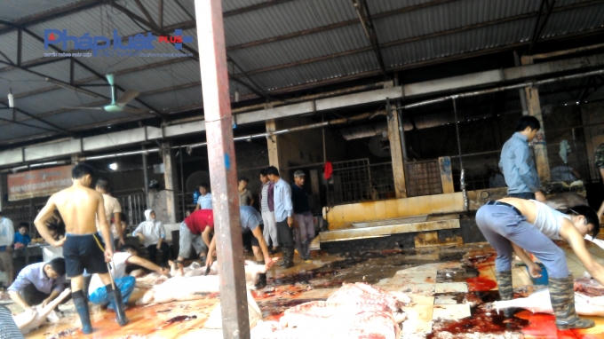 Lò mổ lợn Minh Hiền (Công ty TNHH Minh Hiền, Thanh Oai, Hà Nội).