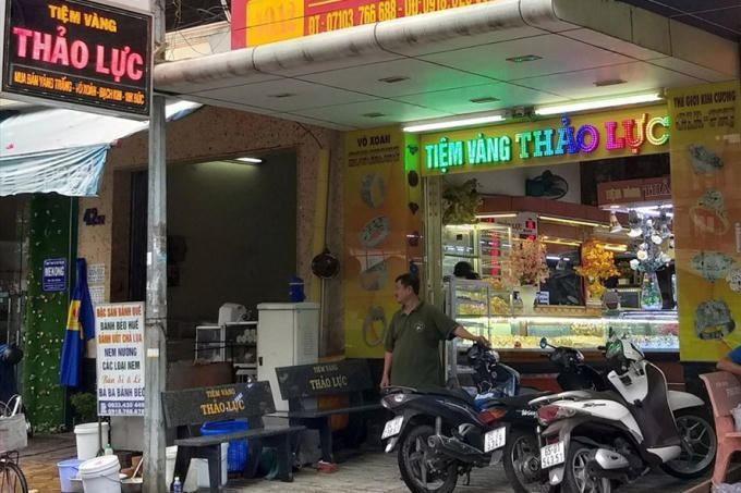 Tiệm vàng Thảo Lực. Ảnh: P.V.