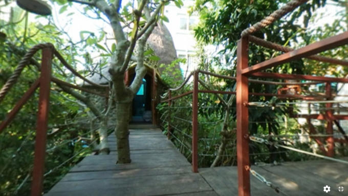 Kỳ dị nh&agrave; tr&ecirc;n... c&acirc;y