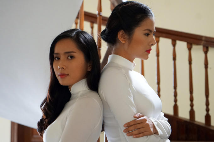 Bella Mai và Vân Trang đọ vẻ ma mị trong phim Oán