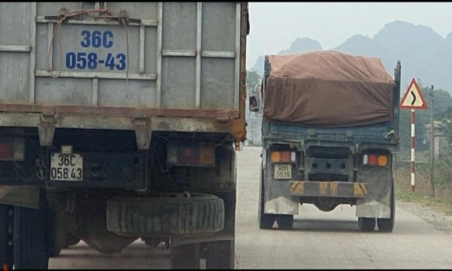 Ninh Bình: Vắng bóng lực lượng chức năng dù xe nghi quá tải tung hoành